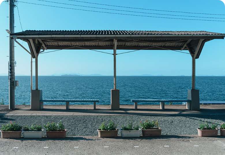 伊予市 JR下灘駅